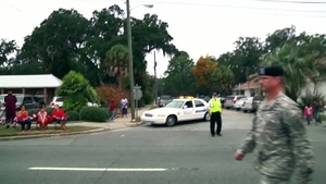 3rd Infantry Division Marches in the Brunswick Christmas Parade