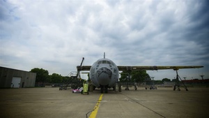A C-130 is Disassembled at the 934th Airlift Wing (part 2)