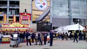 Air Force Band plays Steelers Game