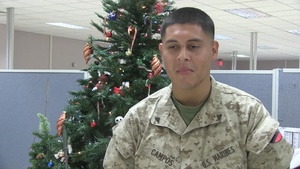 Lance Cpl. Hebert Campos sends holiday greetings