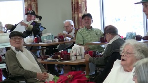 177th Fighter Wing and Seaview Middle School bring holiday cheer to Vineland Veterans Memorial Home