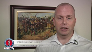 Command Chief Master Sgt. James W. Hotaling, National Guard 377th Birthday message
