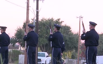 Honor Guard practices for ceremony