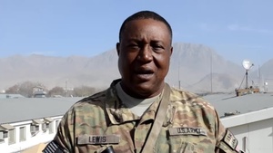 Sgt. 1st Class Michael Lewis sends holiday greetings