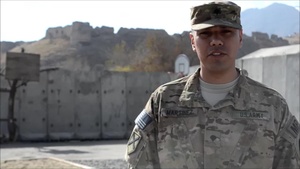 Spc. Carlos Martinez sends holiday greeting