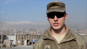 Pfc. Nathan Selley sends holiday greetings