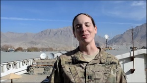 Cpt. Bethany Shivers sends holiday greetings