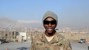 Spc. Elvin Walker sends holiday greetings