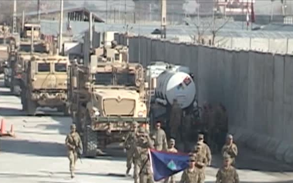 Task Force Guam Departing Afghanistan