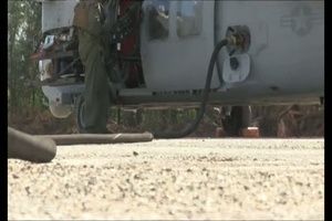 Tinian’s North Field Supports MH-60S FARP training, Osprey landing during FFII
