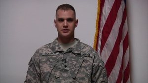 SPC Goldman, Cory Holiday Shout Out