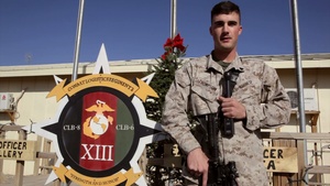 Cpl. Gabriel Thompson Shouts Out to His Family in Nebraska for Christmas