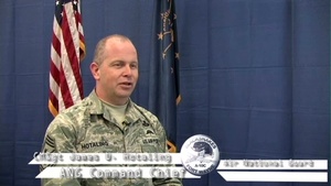 Air National Guard Command Master Sergeant Visits Air Wing