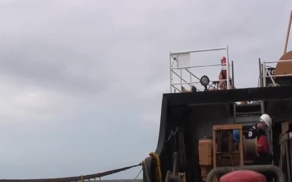 U.S. Coast Guard cutter prepares VOSS