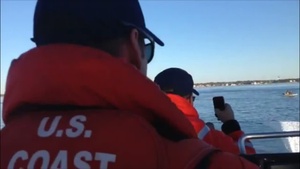 Coast Guard Monitors Bald Head Ferry Refloating
