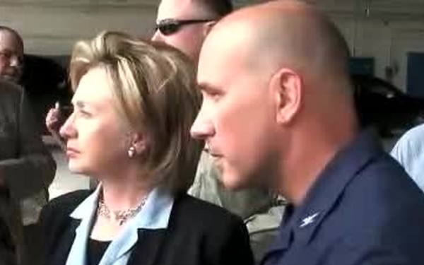 Secretary Clinton arrival