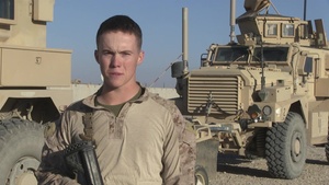 Lance Cpl. Justin Adams sends Holiday Greetings from Afghanistan