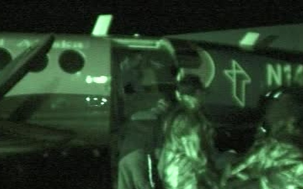 Medevac at Kodiak airport MV Apl Xingang