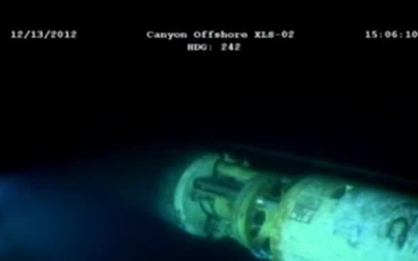 121228-H-ZZ999 ROV Riser pipe