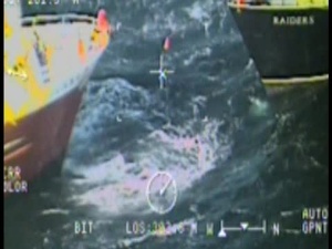 130204-G-X113-001 Coast Guard rescue crews respond to boat fire with 8 people onboard