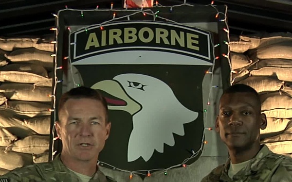 CJTF-101 Command Holiday Video