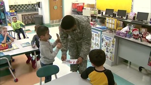 Dad Drops in on Kindergarden Class