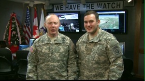Gen. Chuck Jacobey and 2nd Lt. Chris Jacobey