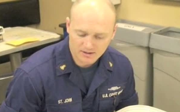 Coast Guardsman Replace Bouys