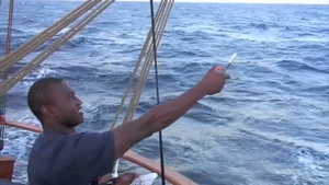 Coast Guard Cutter Eagle Conduct Pyrotechnic Training With Pencil Flares