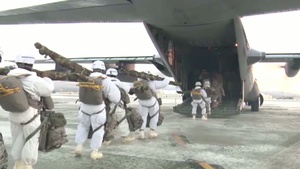 Paratroopers Make Cold Weather Jump
