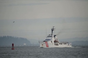 Coast Guard Cutter Steadfast crew departs Astoria, Ore., for patrol