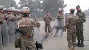 Troops Practice Crowd Control
