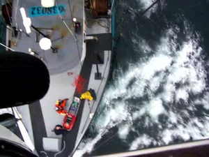Coast Guard airlifts injured fisherman April 22, 2009