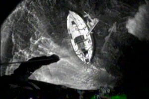 Coast Guard Air Station San Francisco rescue crew saves man from grounded vessel near Piedras Blancas