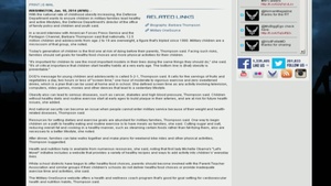 Air Force Report: Healthy Kids