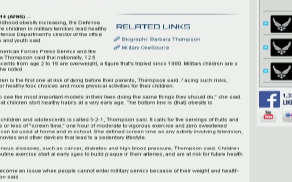 Air Force Report: Healthy Kids