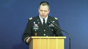 Memorial Ceremony for SFC Armando Arteagaharo