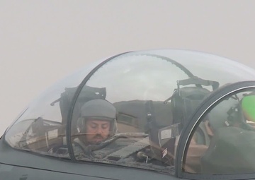 B-roll F-15E Landing and Taxi : 1,000 Combat Flying Hours and Counting