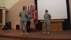 Soldier Reenlists with Congresswoman