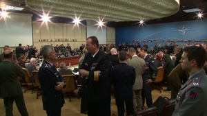 NATO Military Committee in Chiefs of Defense Session Meeting Opening B-Roll