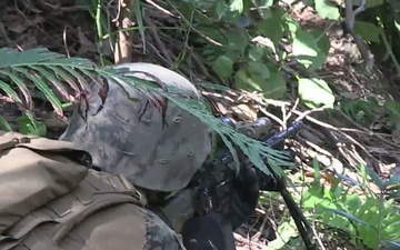 Corps' Most Decorated Battalion Engage Targets in the Okinawan Jungle