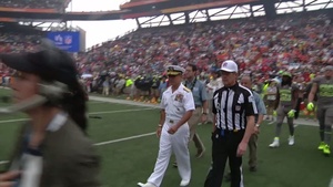 Admiral Harris Coin Toss at Pro Bowl