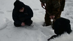 NAF Misawa Snow Team Builds Snow Sculpture In Sapporo