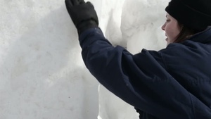 NAF Misawa Snow Team Builds A Snow Sculpture For The 65th Annual Sapporo Snow Festival
