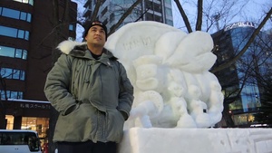 NAF Misawa Wraps Up 5th Day Of Snow Sculpture Construction