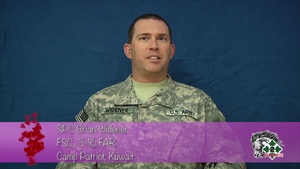 Spc. Brian Widener Valentine's Day Shout out