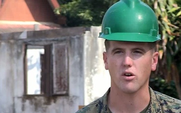 U. S. Marines, PLA help build Thai school