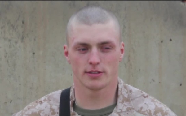 Corporal Shay Kesterson Valentine's Day greeting