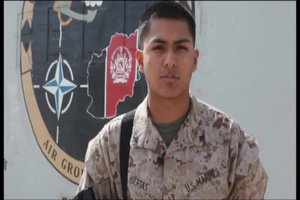 Lance Corporal Joel Huertas Valentine's Day greeting
