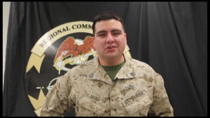 Staff Sergeant Rodolfo Mena Valentine's Day greeting